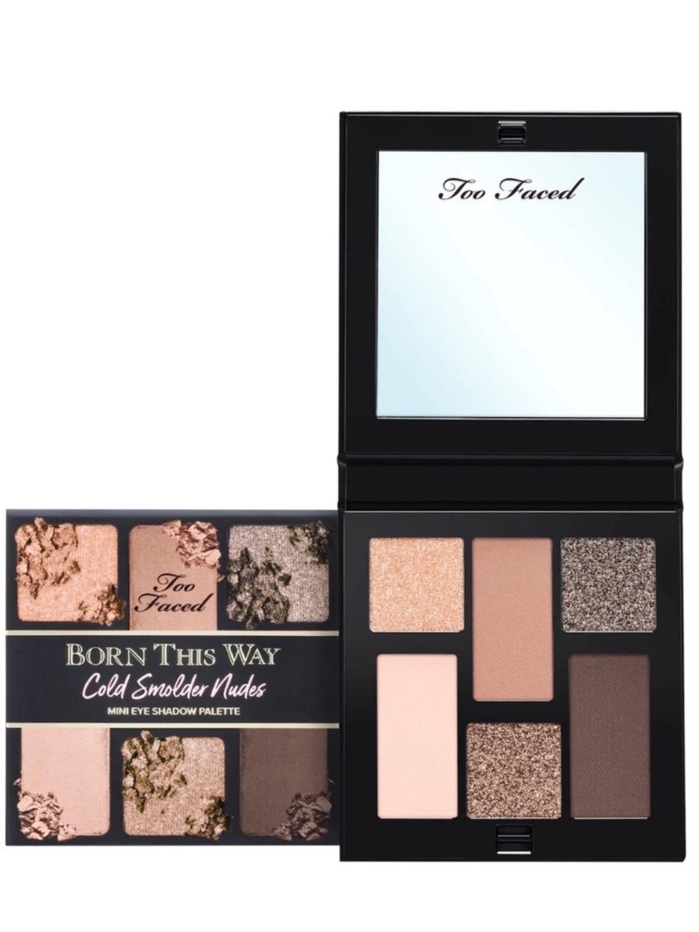 Too Faced Mini Born this way eyeshadow palette in cold smolder nudes